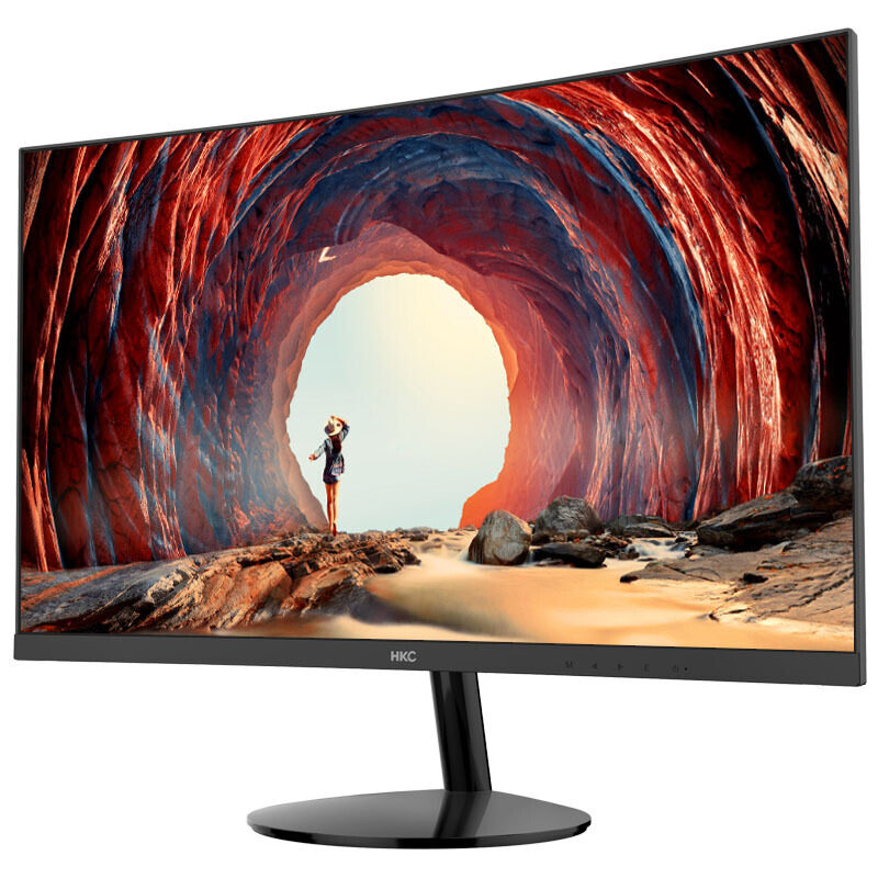 hkcc24024英寸曲面显示器hdmi护眼边框便携ps4显示器