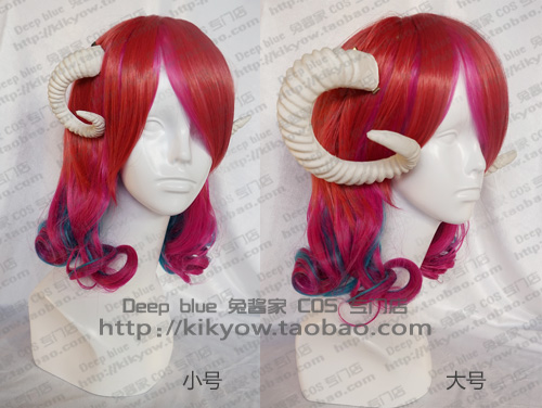 羊角lolita森系超仙仿真绵羊拍摄道具diy恶魔发饰