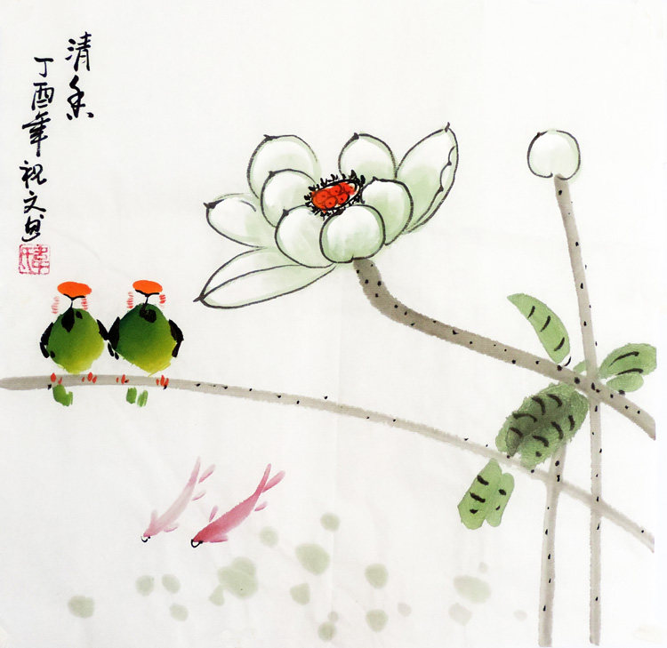 特价促销手绘真迹国画写意水墨花鸟画客厅小品国画