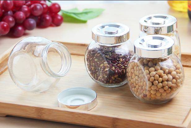 特价扁鼓食品包装玻璃50ml480ml蜂蜜蜜罐酱菜喜糖燕窝玻璃杯