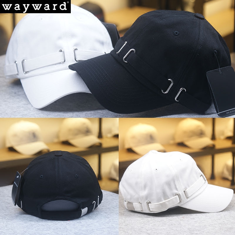 韩国品牌wayward夏新个性金属穿插潮流街头复古帽子