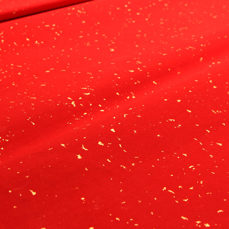 对联宣纸万年红金龙整张六尺四尺红色大红作品宣纸