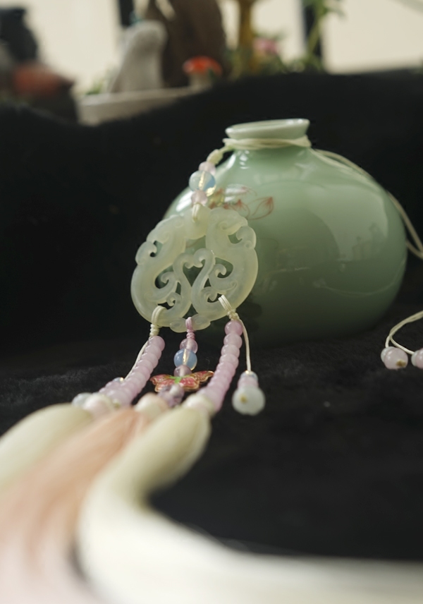 腰佩穗子腰坠流苏高档禁步宫绦凰染汉服玉佩其它首饰