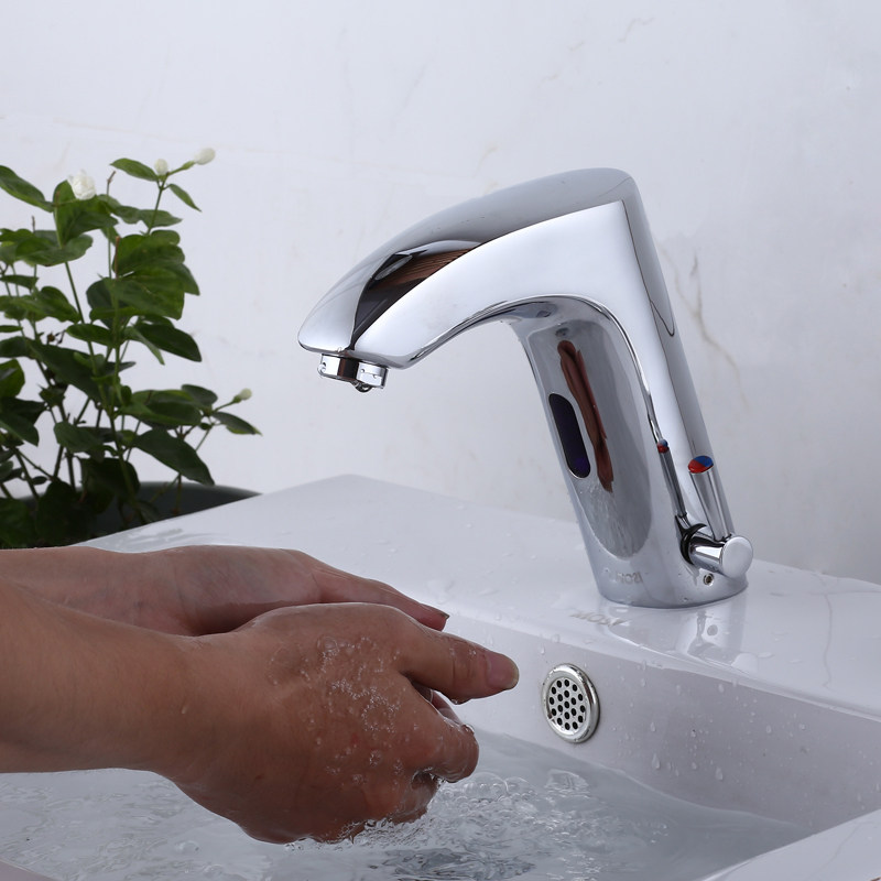 感应水龙头麦琪调温全自动红外线洗手冷热智能感应龙头