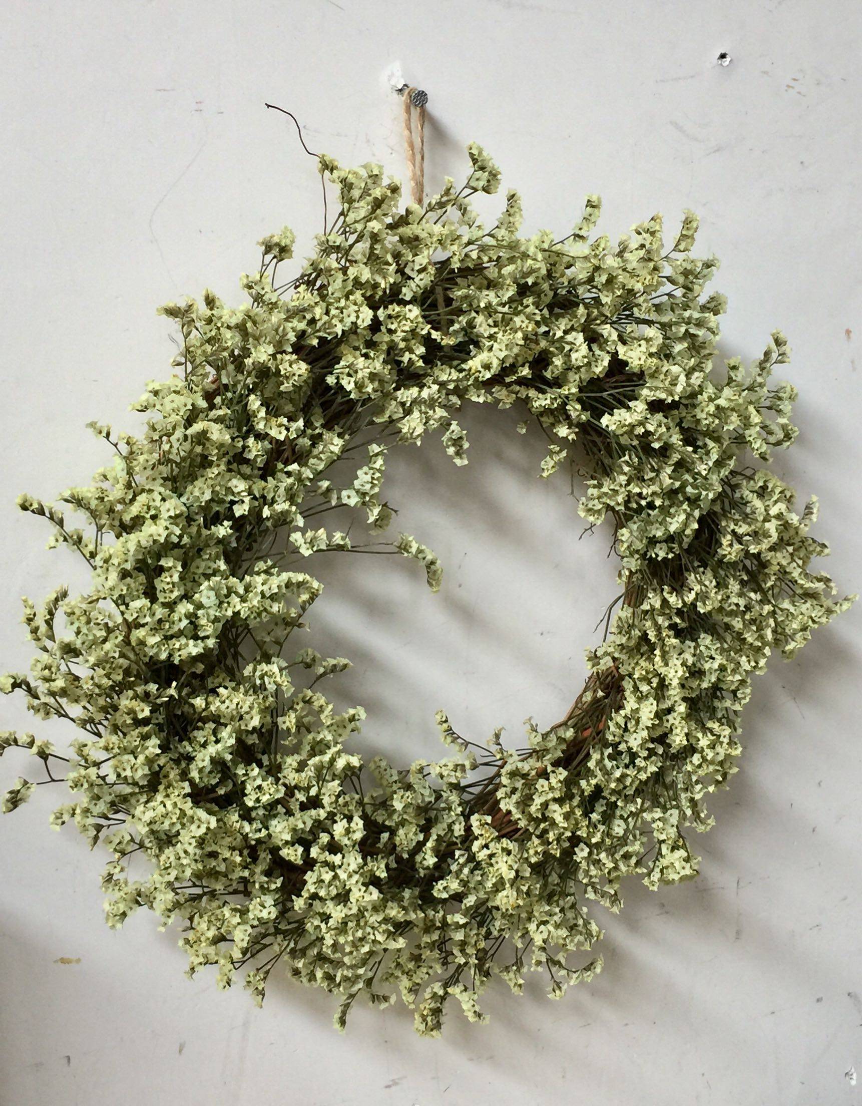 干花小清新韩式花环天然水晶花干树圈环壁饰橱窗干花