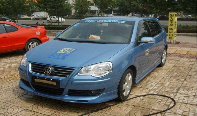 0610波罗劲情小包包围改装09两厢polo前后唇侧汽车包围