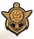 French design brand imported metal wire hand-embroidered lion head anchor badge Balmain embroidery sticker French design brand imported metal wire hand-embroidered lion head anchor badge Balmain embroidery sticker