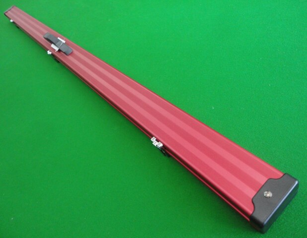 金牌台球世纪经典新款进口铝合金通杆双球盒红色台球杆