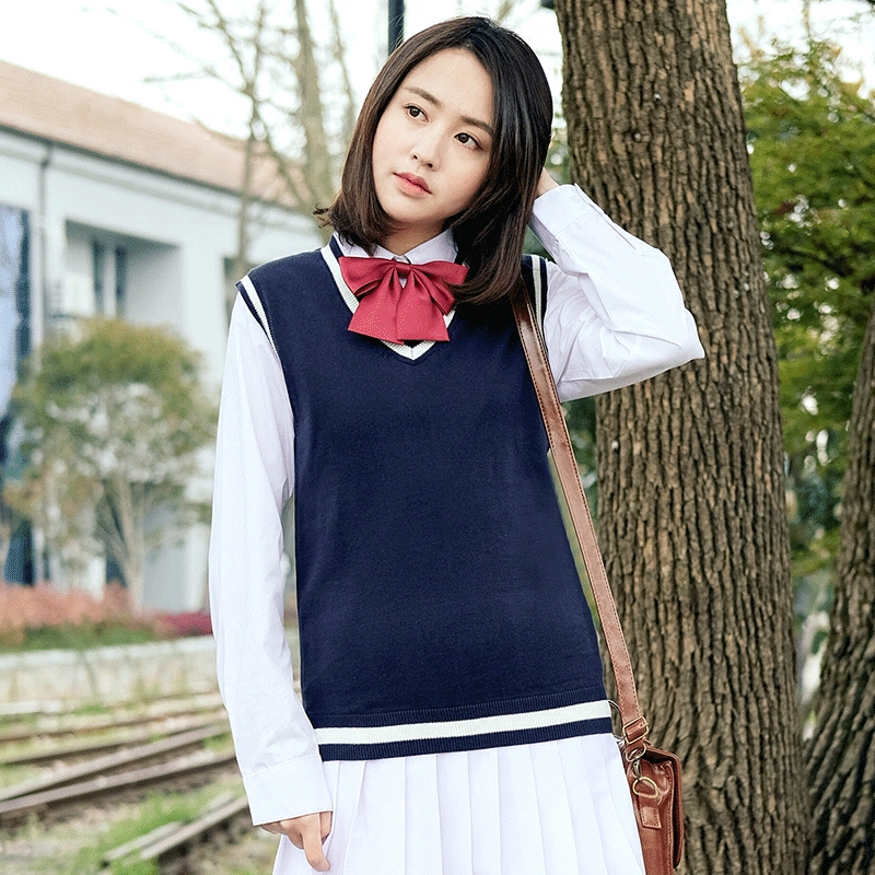 日系春秋甲班马甲班秋季女装学生装风少学院高中学生校服