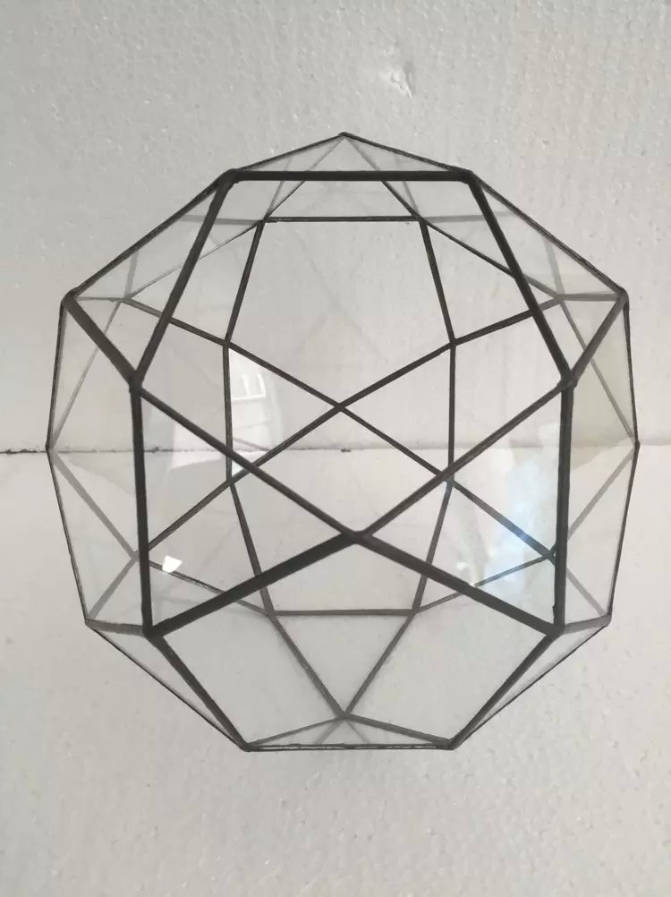 新品欧美风三十二面体玻璃花房多肉绿植透明花盆花盆