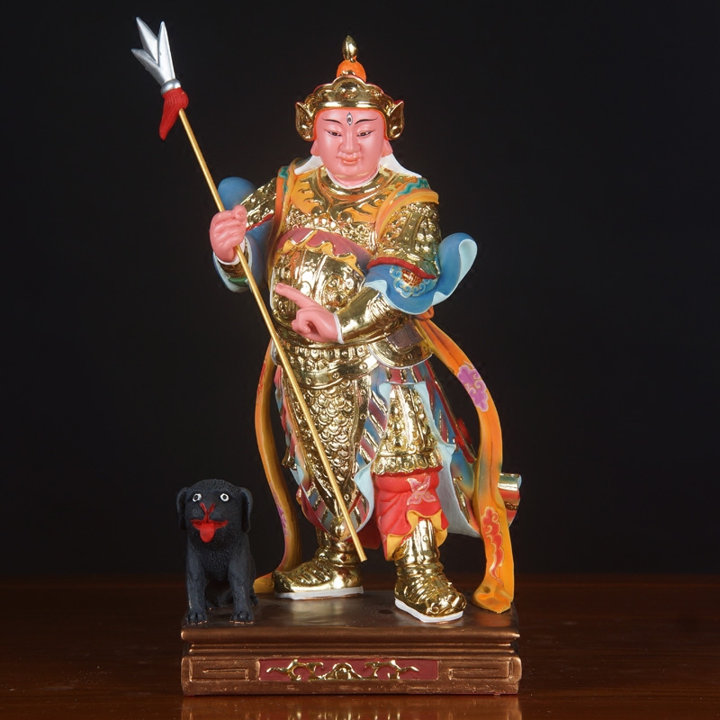 元帅12寸道教敦煌树脂康元帅五营杨戬赵中坛雷振摆件