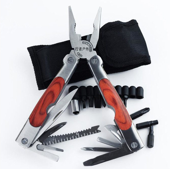 户外多功能旅游钳工工具钳子老虎钳剥线大号钳具多功能组合工具