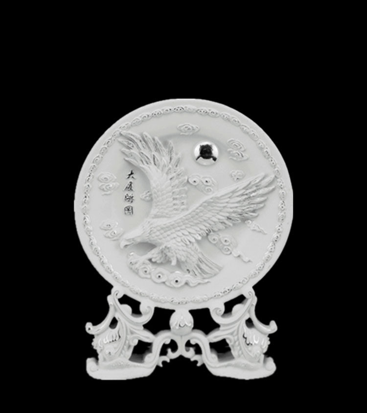 大展宏图纯银和谐圆盘家庭摆件创意现代家居开业摆件