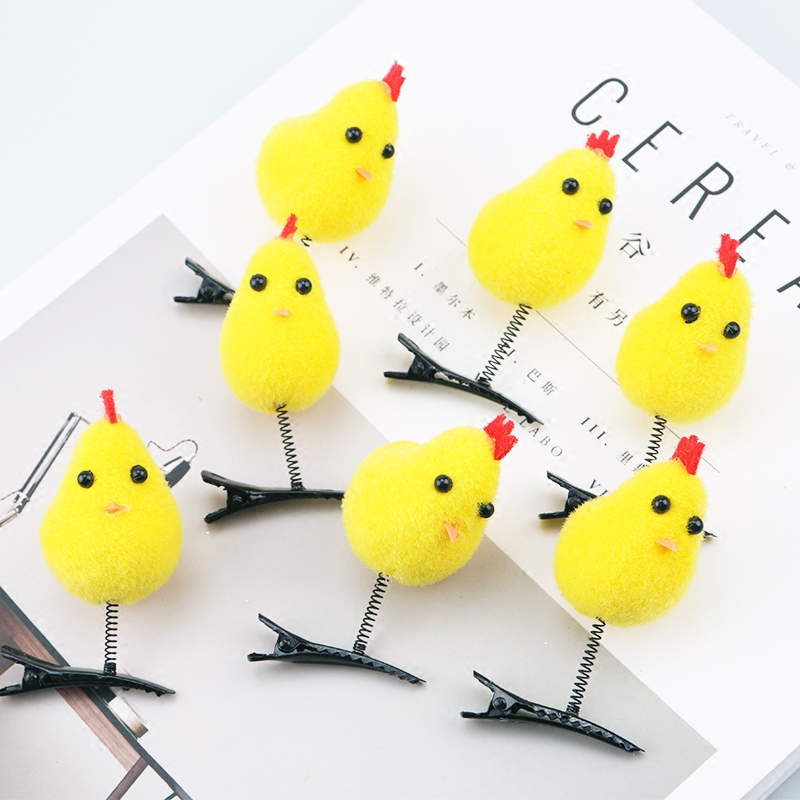 小鸡头饰弹簧儿童卖萌神器跑男同款迪丽热巴发饰