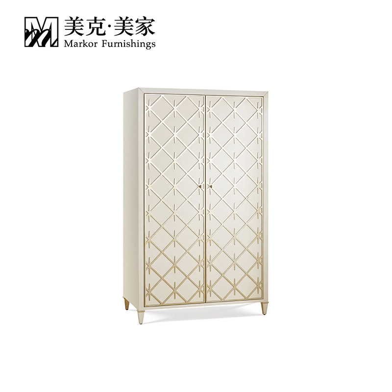 衣柜美克美家塞纳之光美式简约实木卧室大衣衣柜