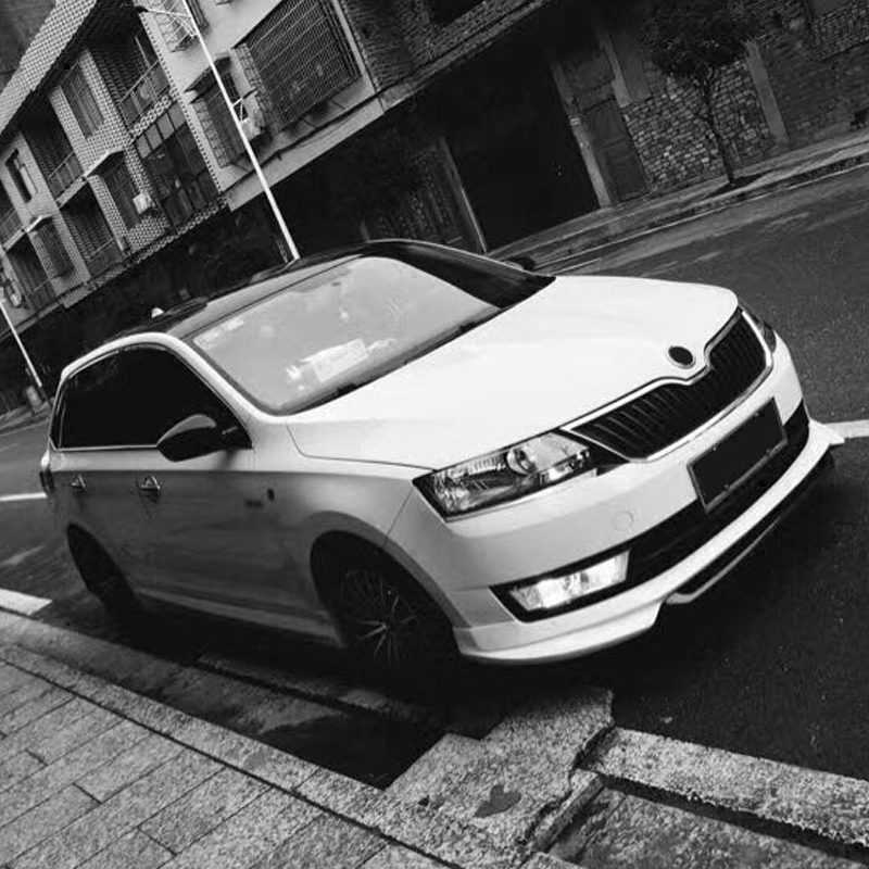 适用斯柯达昕动汽车车改装小包围防撞专用前唇汽车包围