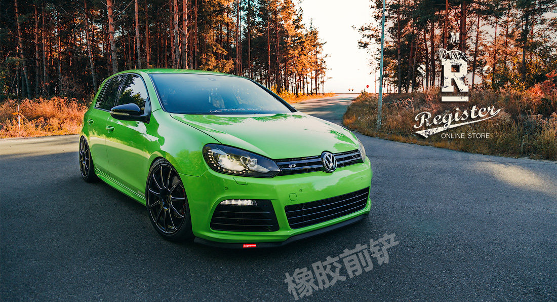 hellaflush高尔夫r206代7代改装包围橡胶前铲防撞汽车包围