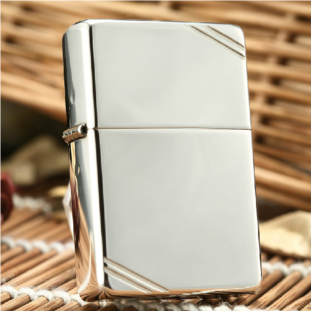 zippo打火机原装正品二战1937复刻刻版纯银切角zippo