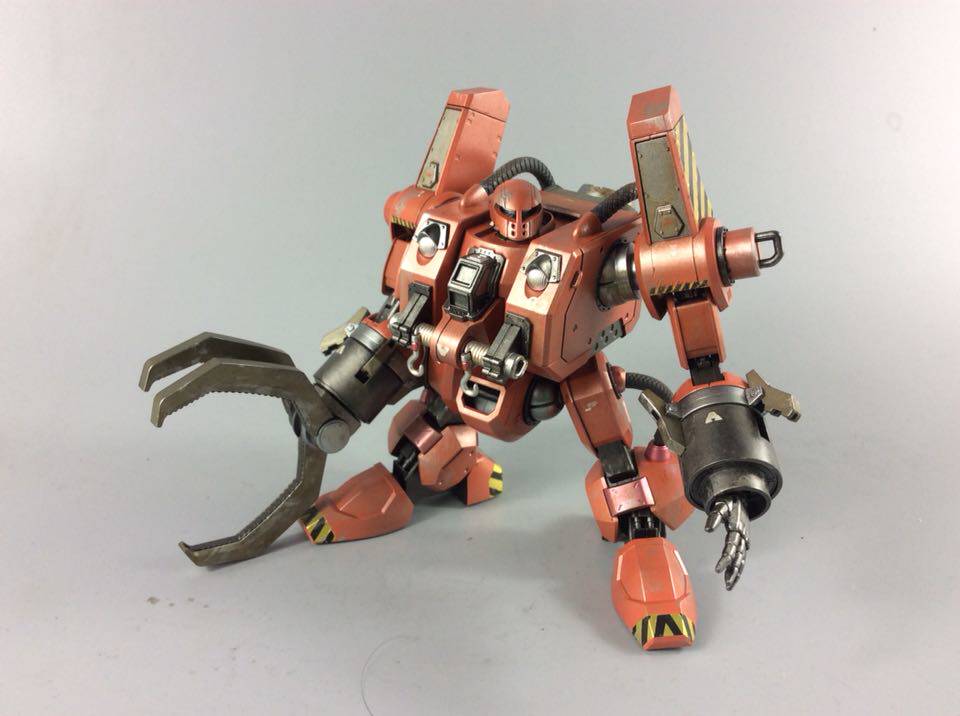 万代hg高达gto代工origin01后期型马修型机动工兵模型成品