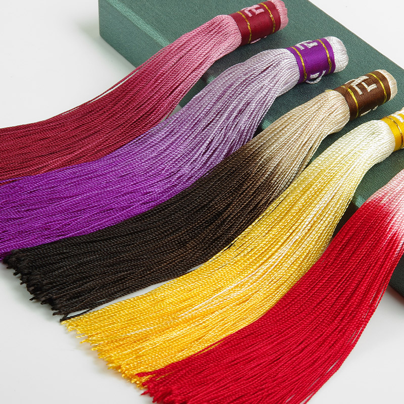 流苏精翠万字锦纶吊穗佛教diy穗子多色流梳中国结