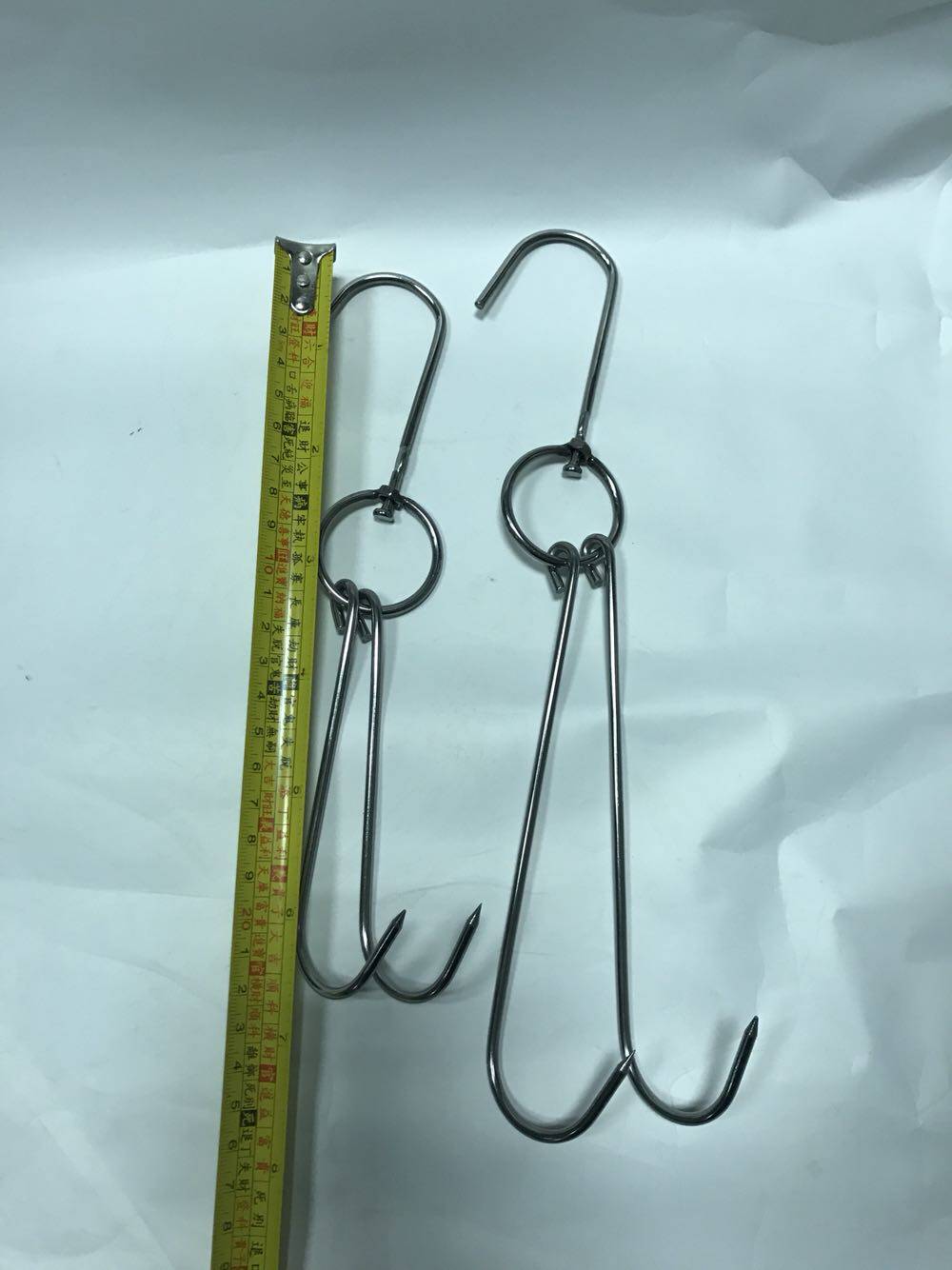 不锈钢烧鸭环双钩烧腊钩腊肉烧腊环烧烤烤炉挂钩烧烤夹