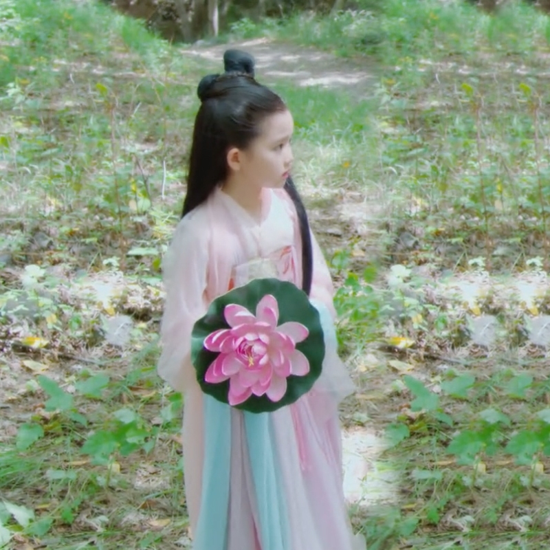 小戏骨之八仙过海何仙姑女童汉服古装襦裙儿童古装仙女服装中国风