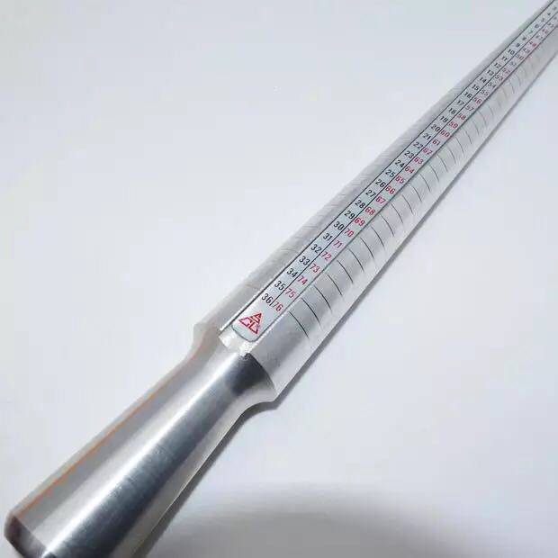 四用尺戒指棒多规格铝合金手寸棒港度美度欧度日度戒指测量工具