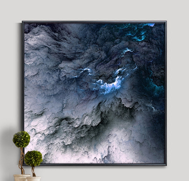 花田装饰酒店办公室会所挂画高清抽象艺术现代简约现代装饰画