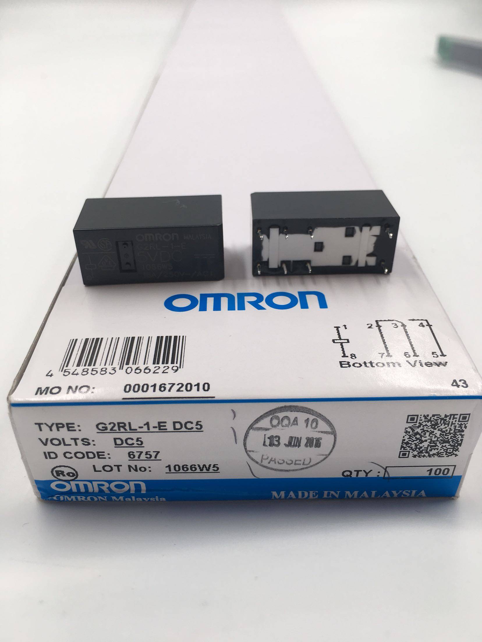 进口全新原装欧姆龙omron继电器g2rl-1-edc5v5vdc继电器