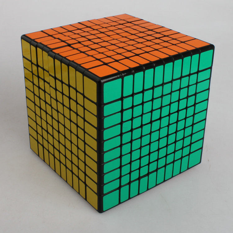 魔方圣手十阶100mm方形10x10x10备用贴纸魔方