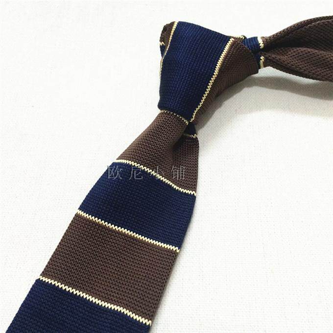 欧尼平头针织咖啡复古英伦务正小铺商务男士领带