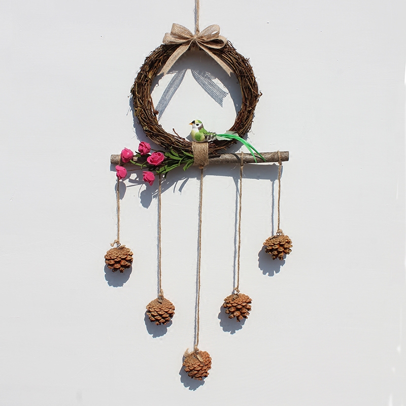 松果天然挂饰墙壁创设环境园区装饰幼儿园幼儿壁饰