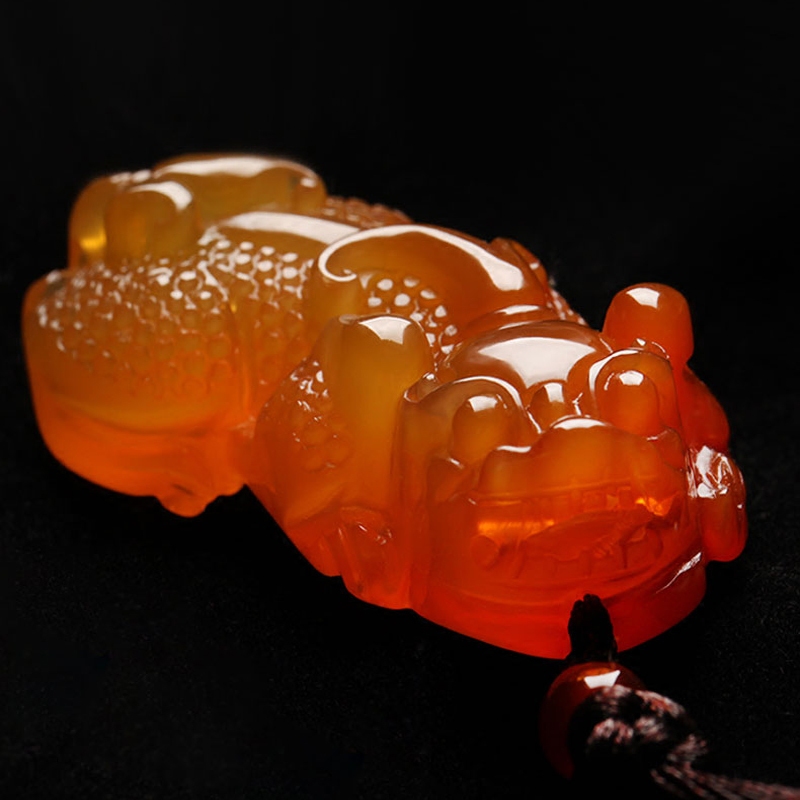 玛瑙貔貅天然吊坠皮丘挂坠旺财项坠男女女款项坠