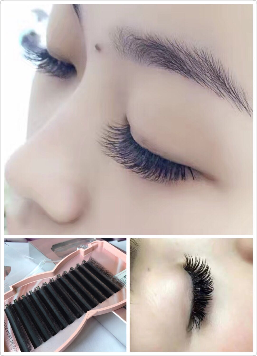 嫁接睫毛法诗12d双层浓密型笙花浓密随意取毛化妆