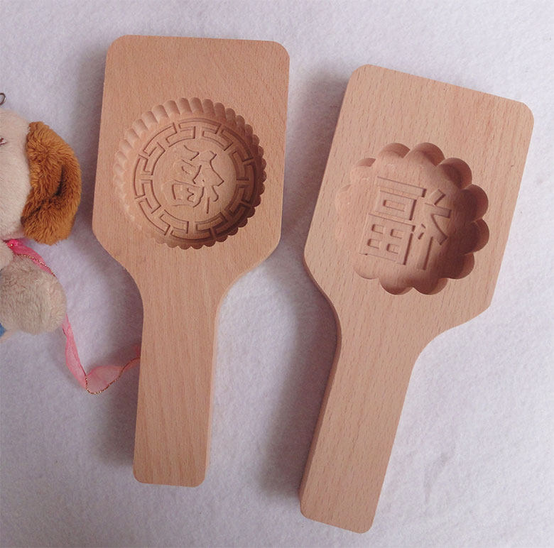 模具木质福字月饼南瓜糕点印子烘焙diy模具