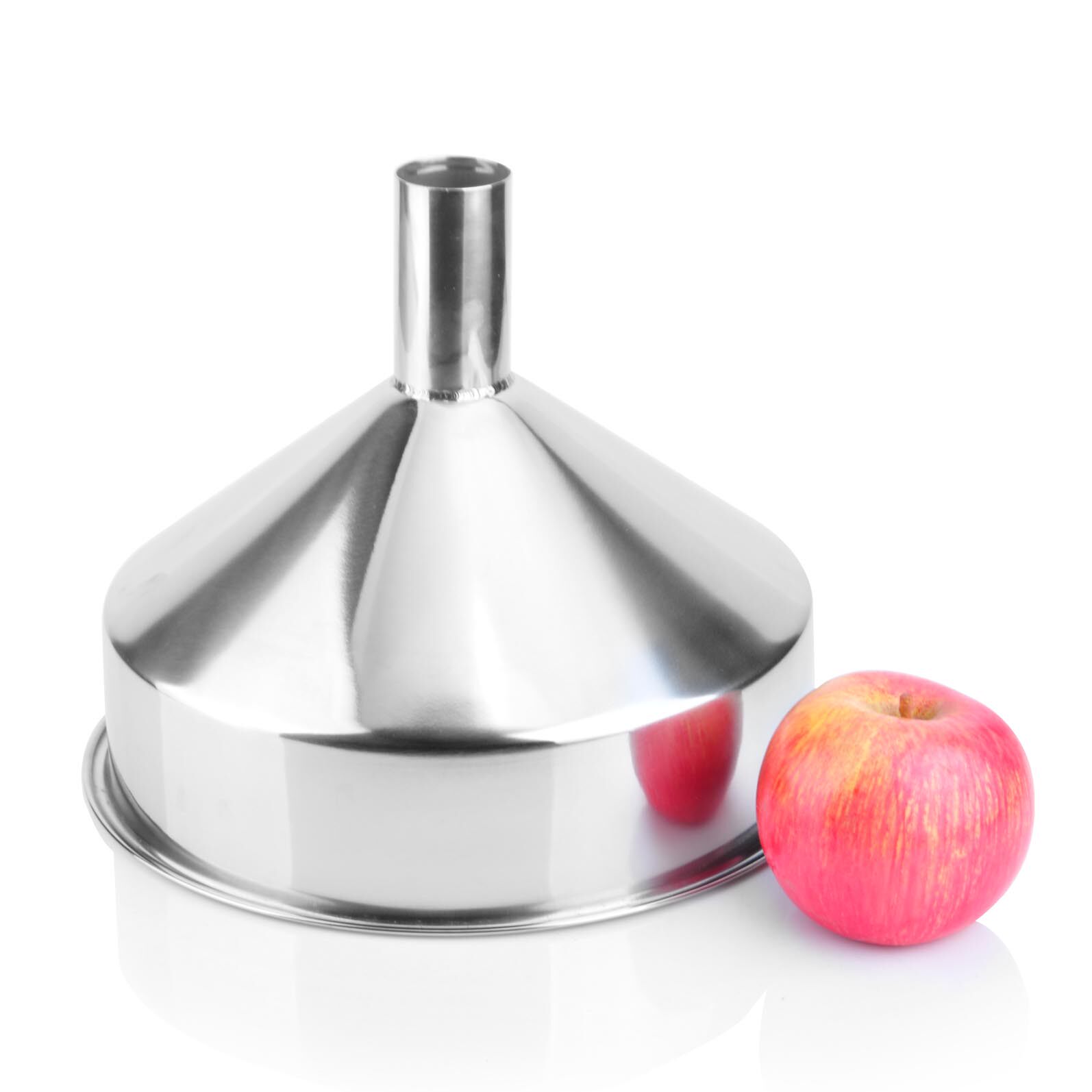 厨房漏斗24cm大号不锈钢油漏倒油漏勺创意酒具漏斗