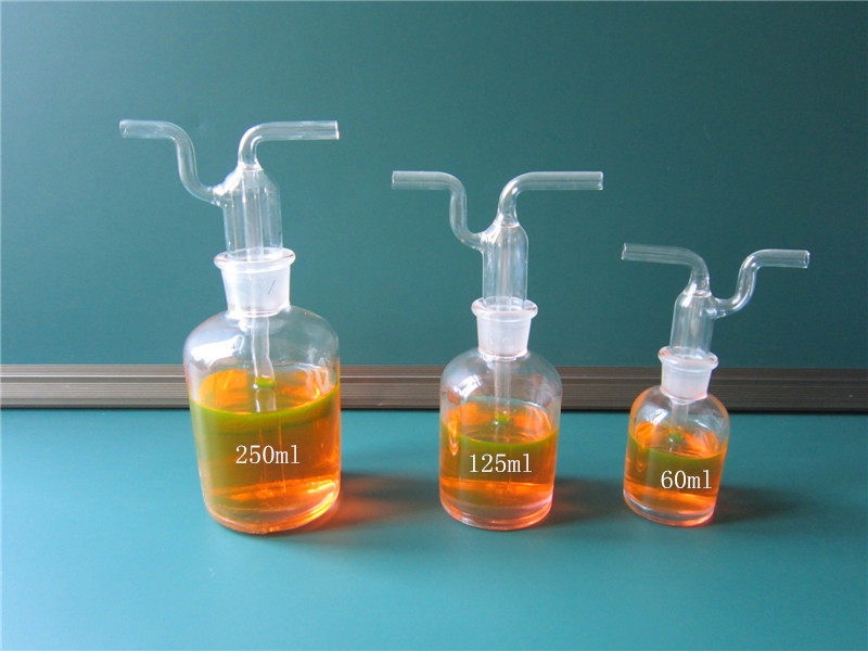 玻璃气体洗瓶60ml气瓶教学仪器实验用品用品厂厂家教学仪器