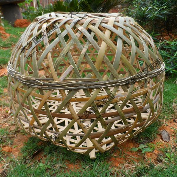 装饰农家乐餐厅饭馆田园家禽笼子竹编鸡笼农家摆件