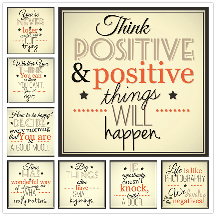 矢量设计素材欧美复古英文名言励志英语短语海报设计素材