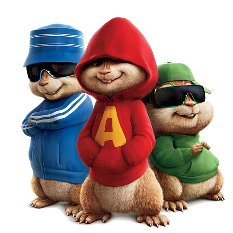 鼠来宝卫衣连套头胆大鼠胆艺高花栗艾尔同款alvin卫衣