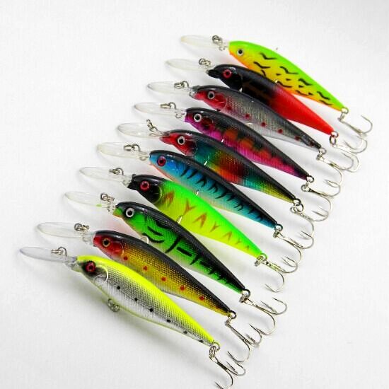 5个包邮路亚米诺鱼饵11cm10g翘嘴鲈鱼黑鱼假饵鱼饵