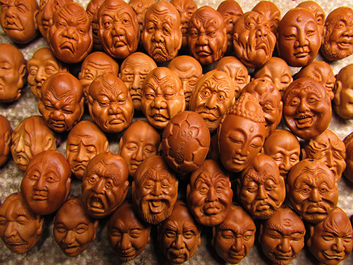 橄榄罗汉苏工长工长十八胡手串男士文玩核雕项链项链