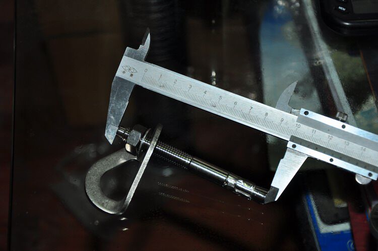 挂片jcgd不锈钢攀岩m10100mm岩钉挂片