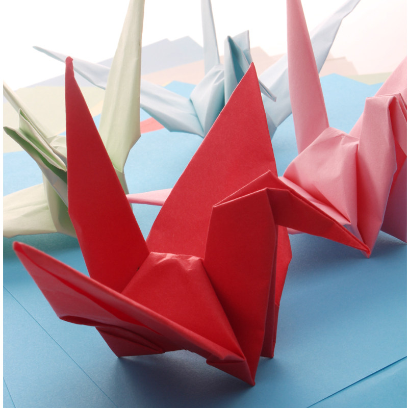 彩色diy手工折纸厘米特大号千纸鹤成品婚礼店面幸运星