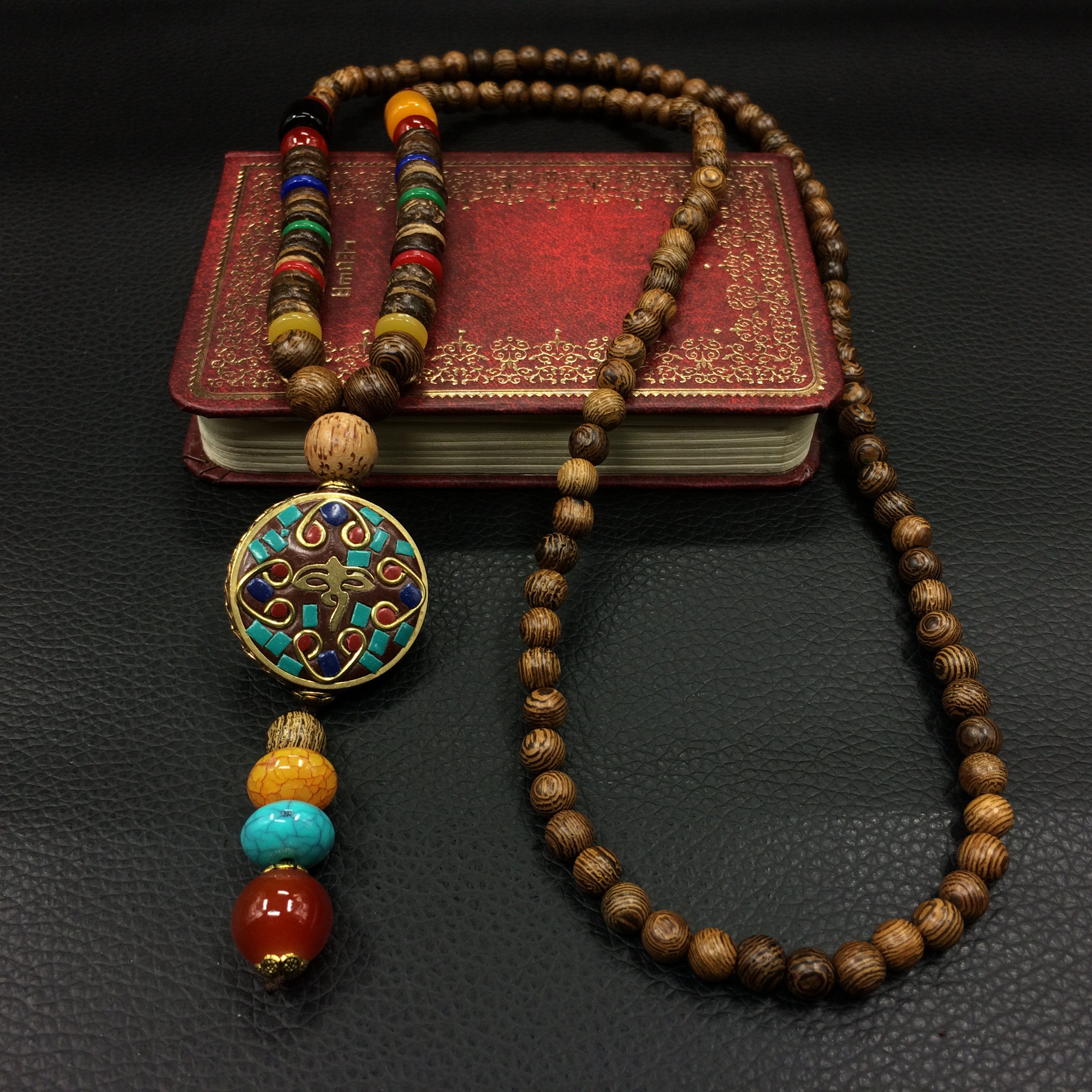 中国风项链女复古个性毛衣链长款挂件男士脖子配件装饰品衣服挂坠