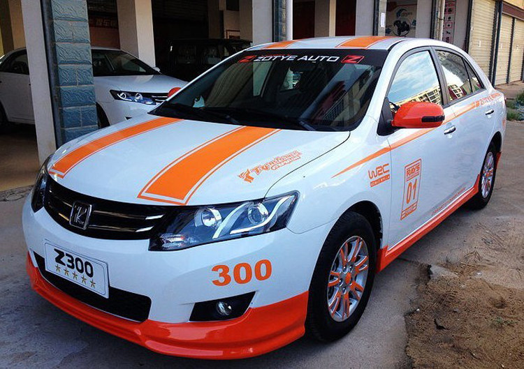 众泰改装z300z300小包包围前后唇侧尾翼加装汽车包围