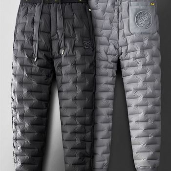 ລະດູໜາວທີ່ມີນ້ຳໜັກເບົາ elastic thickened m warm goose down pants for men outdoor waterproof men's outer wear ຕີນນ້ອຍລົງແບບສະບາຍໆ