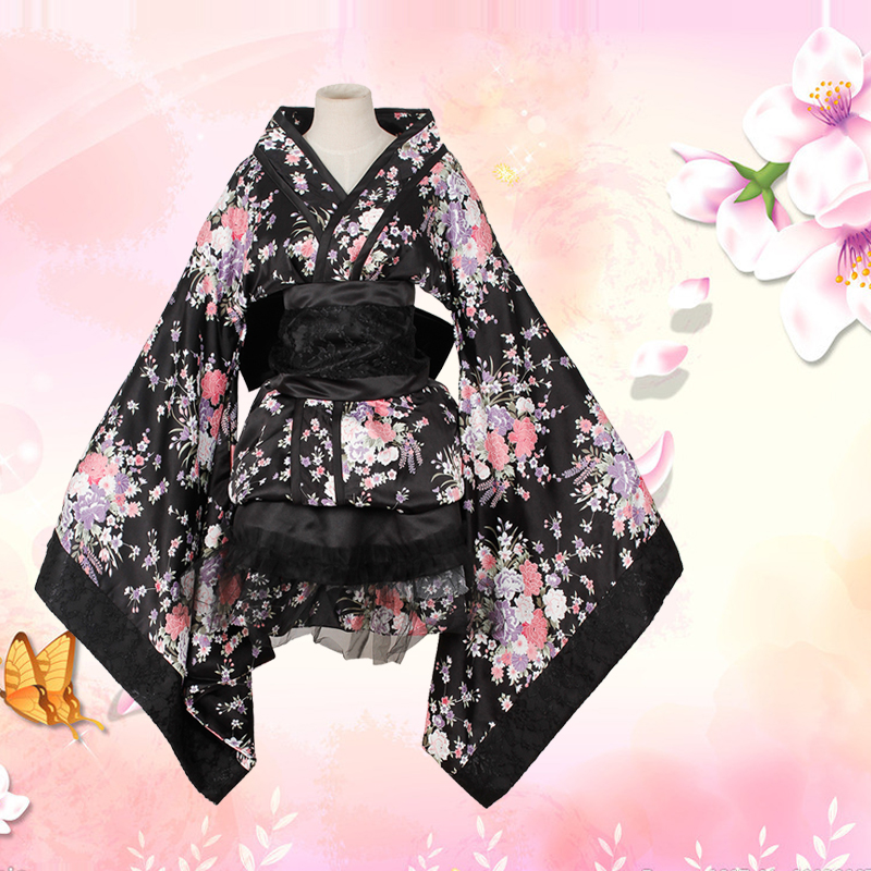 black cherry blossom dress