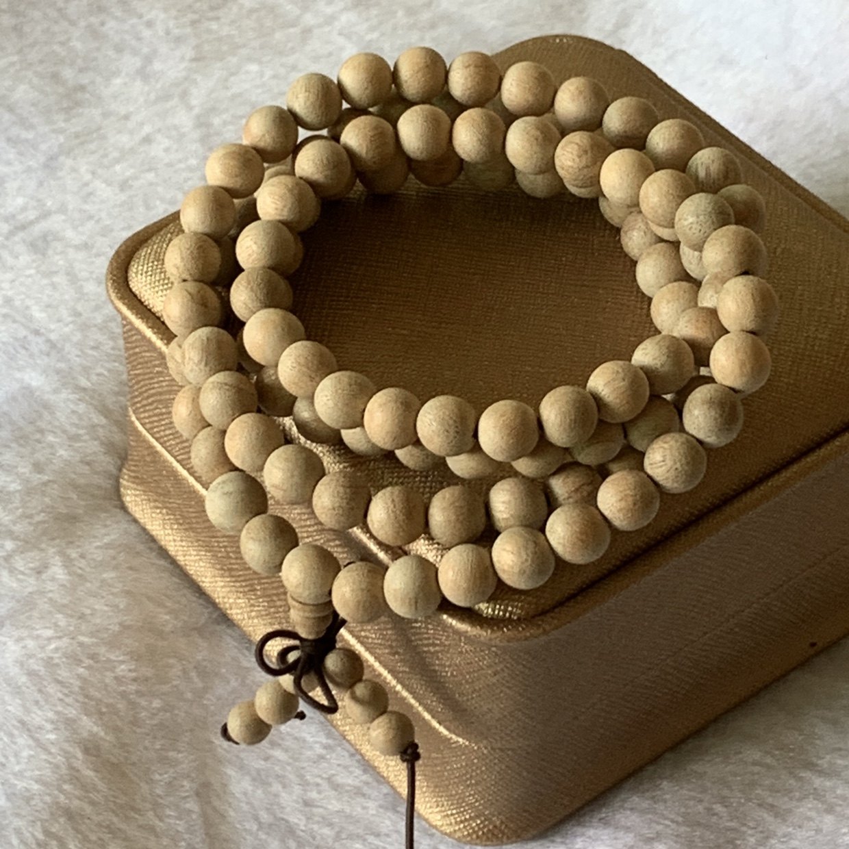 天然樟木手串手链项链两用佛珠原木毛衣链男佛珠