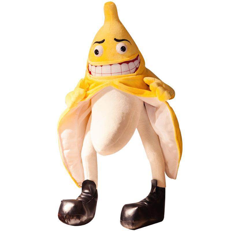 恶搞香蕉搞怪睡觉床上男孩儿童玩偶表情邪恶节日装扮用品